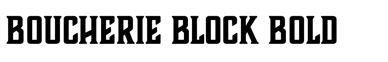 Boucherie Block Bold